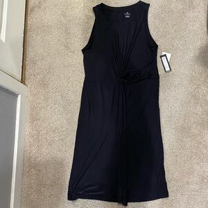 Worthington Edition Black Sleeveless Knee Length Dress Size L